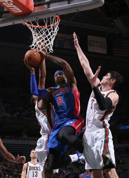 Josh Smith and the Pistons could fight their way to a third seed in the weak Eastern Conference (Photo courtesy of the Detroit Pistons)