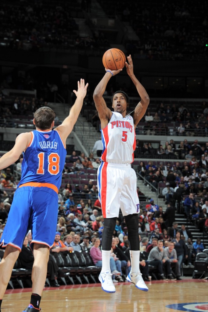 Kentavious Caldwell-Pope will start for the ninth consecutive game for the Detroit Pistons, on Sunday against the visiting Philadelphia 76ers (Photo Courtesy of the Detroit Pistons)