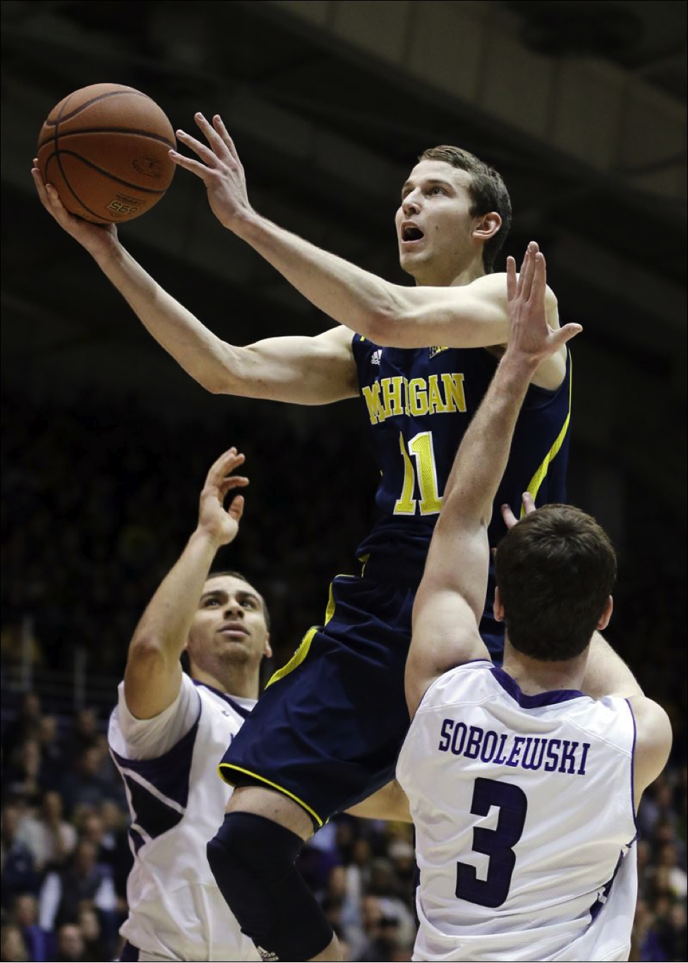 Nik Stauskas’s sustained in success in Big Ten play could make him the second consecutive Wolverine to win Big Ten player of the Year. (http://www.toledoblade.com/image/2013/01/03/800x_b1_cCM_z_cT/Michigan-Northwestern-Basketball-Nik-Stauskas.jpg)